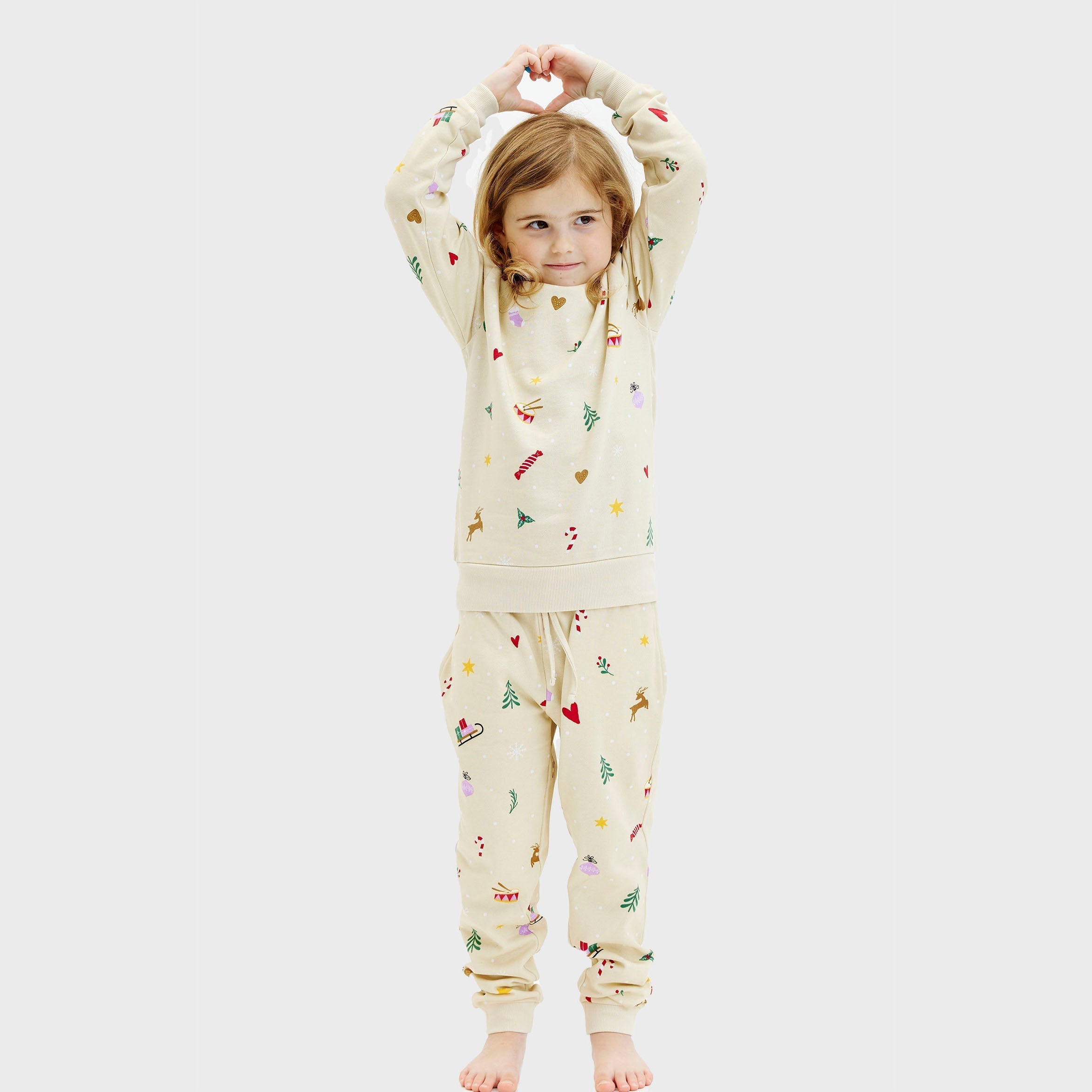 Sweatset beige - Kinder.
